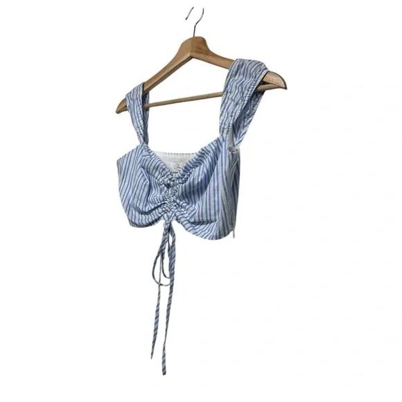 NWOT REVOLVE L’ACADEMIE The Catalina Top Sky Stripe S - Picture 6 of 9